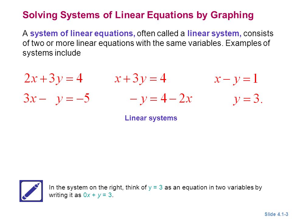 Solving systems of equations in two variables